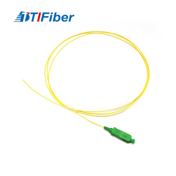 Отрезка провода оптического волокна SC APC FTTH куртка однорежимного симплексного желтая