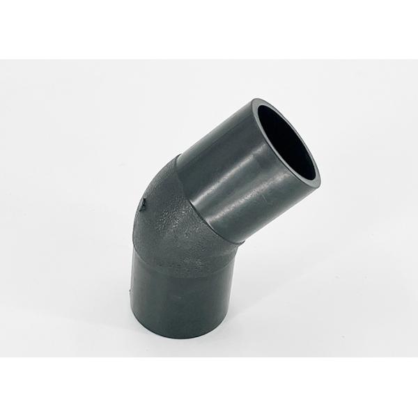 Corrugated HDPE Pipe Fittings / Double Wall 90 Degree Elbow Customized