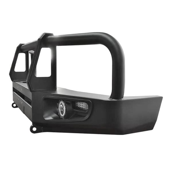 Universal Fit Steel Bull Bar With Bolt On Mounting And Spot Beam Lights