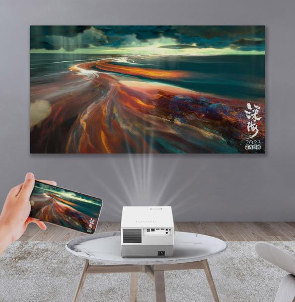 2000lm Home Theater Projectors 4K Enhancement 3LCD Auto Keystone