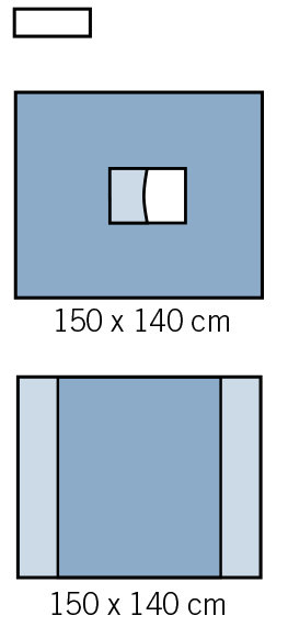 Ophthalmic Soft Non Woven Sterile Surgical Packs Water Impermeable