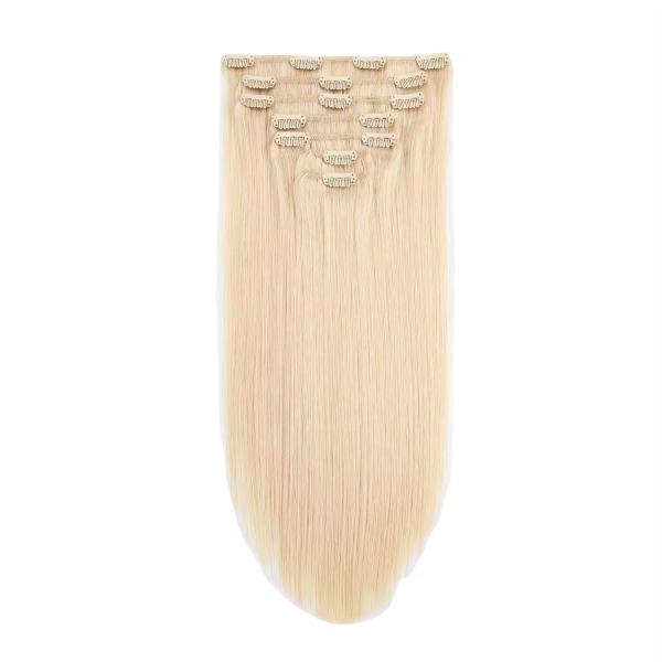 100% Top Human Hair Kinky Straight Raw Clip In Natural Real Hair Extensions