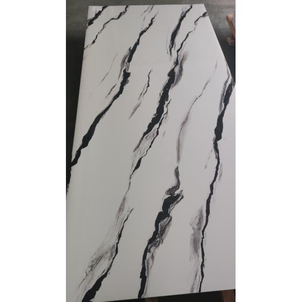 1200x2800 plancher en vinyle feuille de marbre UV PVC panneau mural en marbre panneau flexible