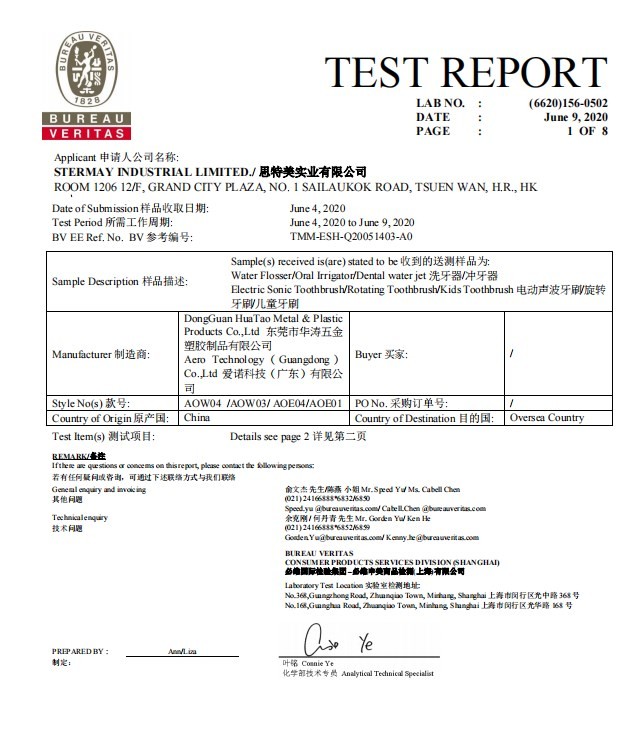 Aimi Health Technology (Guangdong)Co., ltd Сертификации