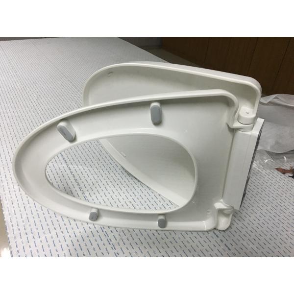 Professional Plastic WC Seat Cover White Color With Mute Rubber Gasket