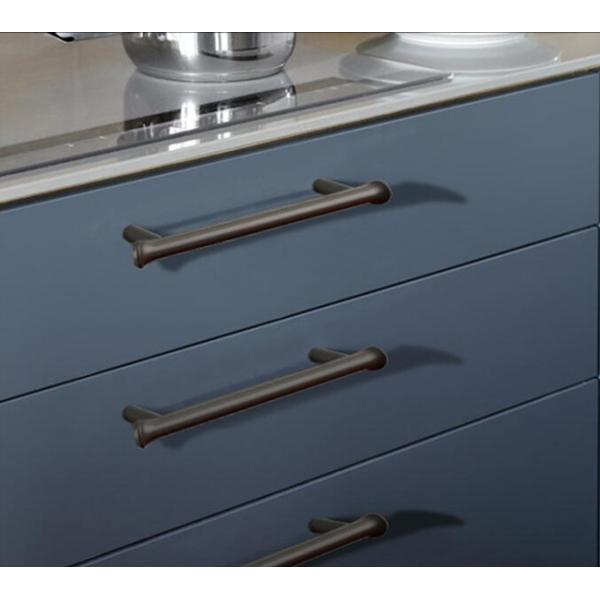 cupboard North European forest  Drawer Handles And Knobs 96mm Black Dresser Pulls salt spray test