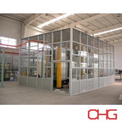 Stainless Steel PVC Carbon Steel Powder Coating Booth Automatic Spray Paint Booth with Clean Room