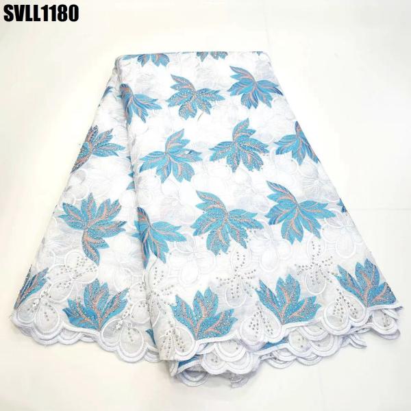 Fashion  wholesale wedding dress swiss voile cotton lafaya lace african French Lace Fabric women clothing kanuri dressing