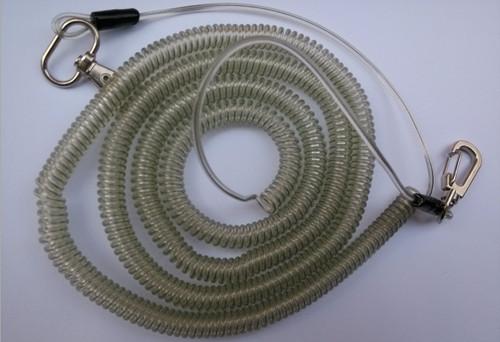 10M heavy duty fishing rod protector rope fishing braid line boat safety clear coil tether