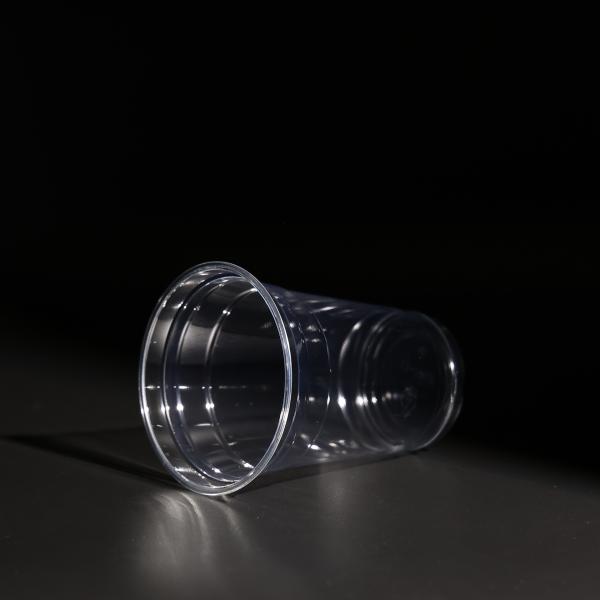 14oz Clear PET Drink Cups Disposable Custom Bubble Tea Cups For Outdoor Takeaway