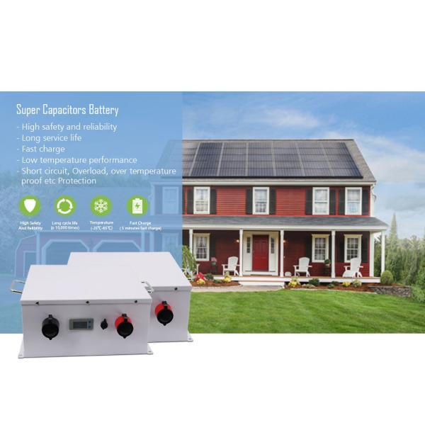 Multipurpose Super Capacitor UPS , IP30 Solar Battery Storage System