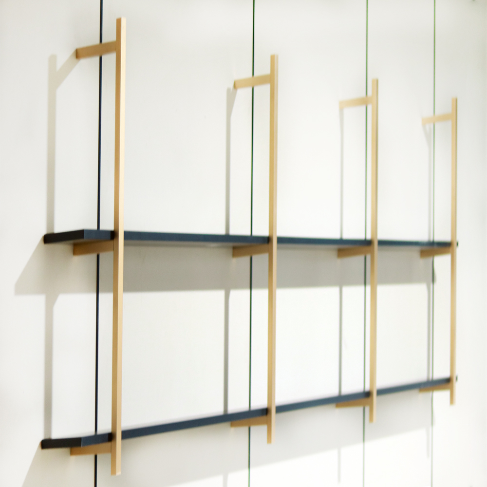 Factory Top Bookshelf Display Rack Floating Shelf Wall Mounted Aluminium Shelf
