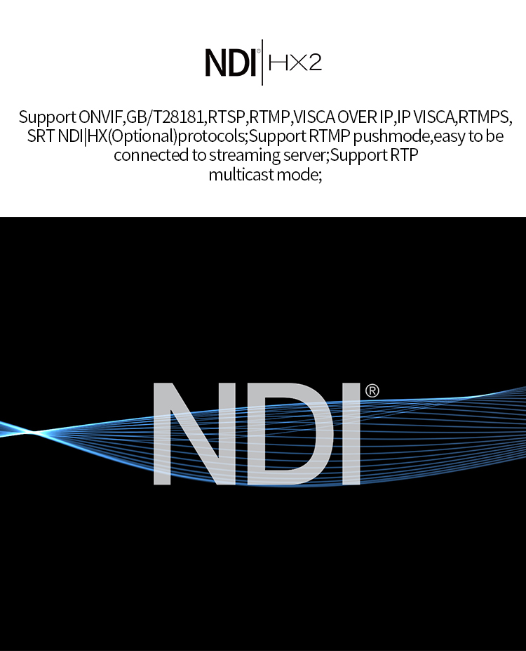 PTC-12N NDI HX2 PoE HD-MI 3G-SDI 1080P60 HD IP PTZ Camera Broadcasting at an Affordable