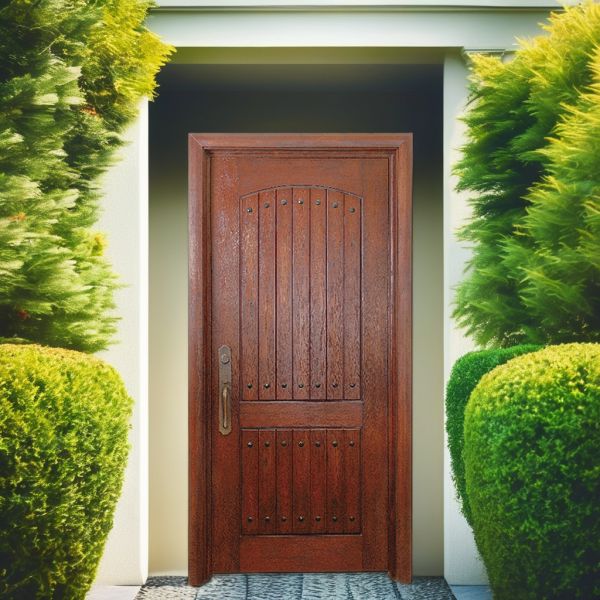 Modern Embossed Steel Door Sun Protected Soundproof Steel Residential Security Doors