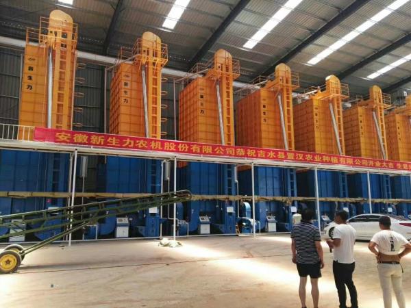 operação fácil da cor amarela e azul da capacidade de 35 toneladas da máquina do secador de grão 19.4kw