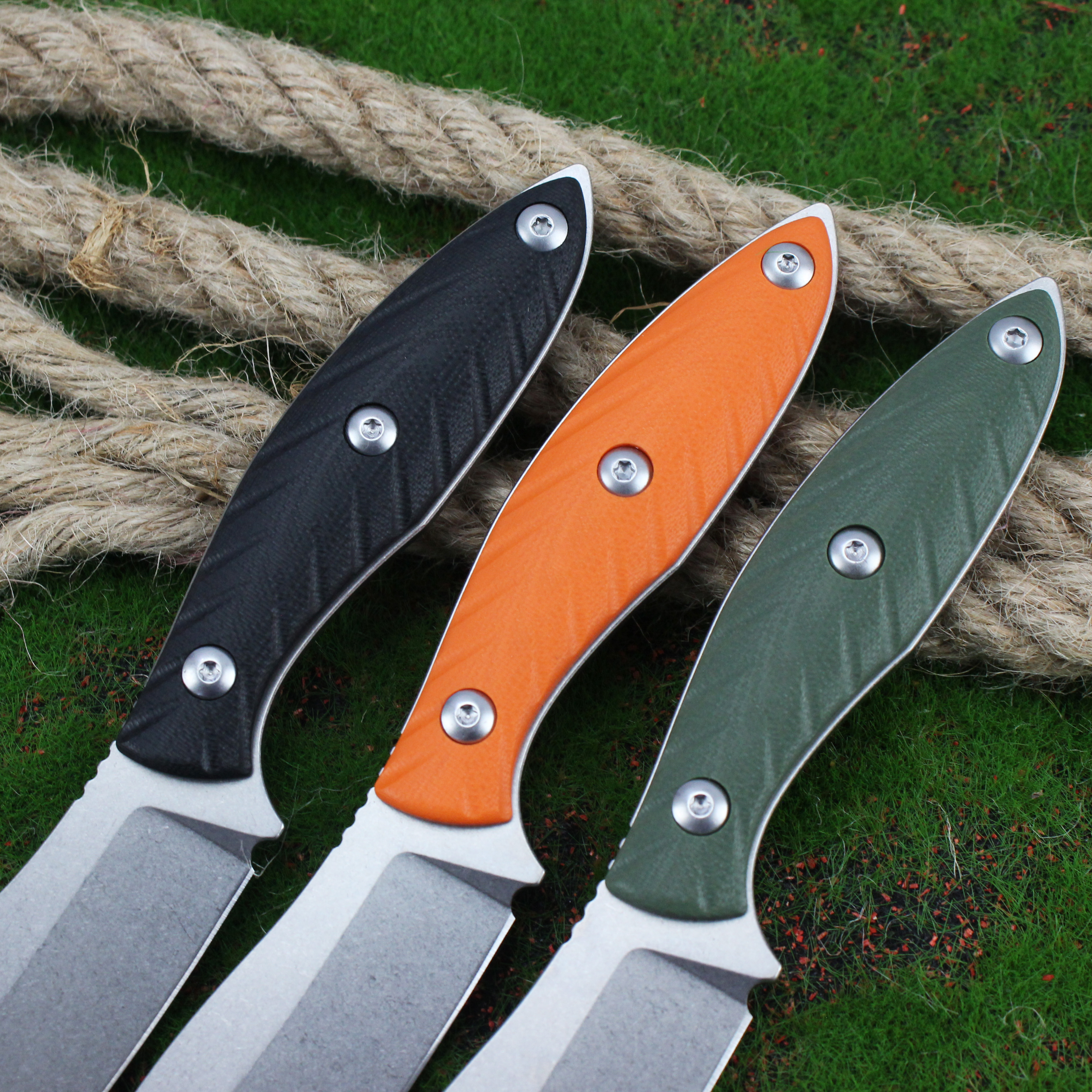 GT0196 Fixed Blade Knife Hunting Knives G10 Handle14C28N Blade Tactical Knives Tunafire