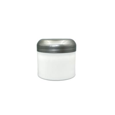 Round Plastic Cosmetic Jars Travel Set 50g Containers Hot stamping With Different Pattern