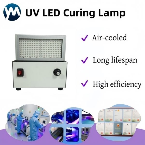 Factory Custom 600W UV LED Curing Lamp 395nm High Power Air Cooling for UV Printing Glue plastic bottle