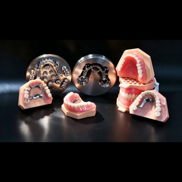 Pink Removable Partial Acrylic Denture Temporary Acrylic Partial Denture