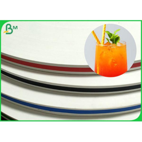 Papier de paille biodégradable de rayure de 15mm pour faire la paille à boire colorée