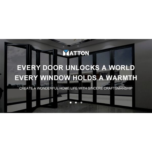 Modern Aluminum Alloy Thermal Break Anti-theft Thermal Insulation Folding Door Window Making Materials Double-layer Tempered