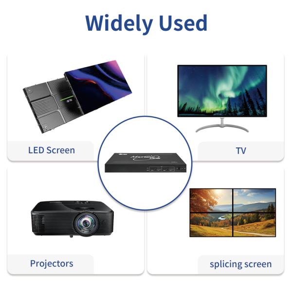 Contrôleur de mur d'images Bitvisus 4k 2x3 prenant en charge diverses configurations d'entrée/sortie, adapté aux environnements complexes