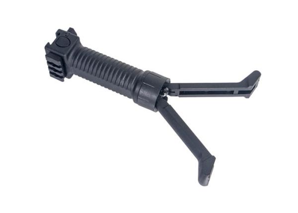 Outdoor Hunting Tactical Vertical Fore Grip with Retractable Bipod and Picattinny Weaver Rail