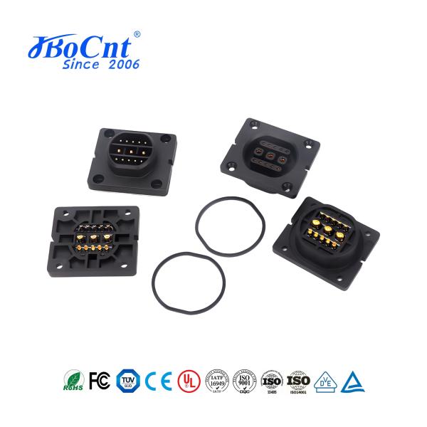 IP67 3+10 pin power signal stacking connector, quick lock electric bicycle battery connector