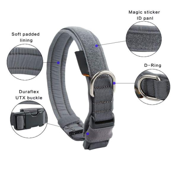 Puppy Soft Padded Dog Collar Adjustable Quick Release For Small Medium Dog