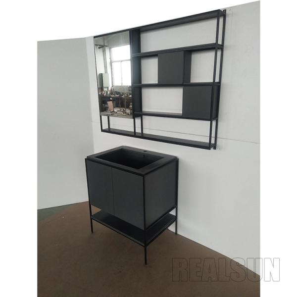 Waterproof Painted MDF Modern Bathroom Vanity Cabinets Sets American Style