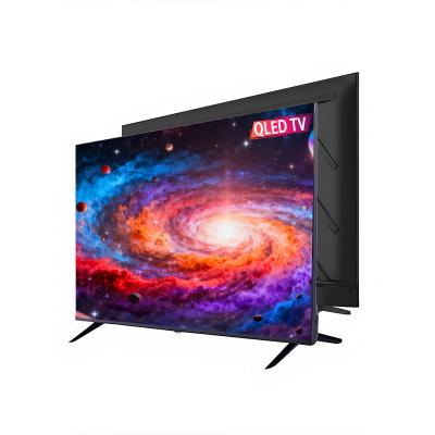 Frameless Bezel Tempered Glass 75 Inch QLED TV Android  15.0