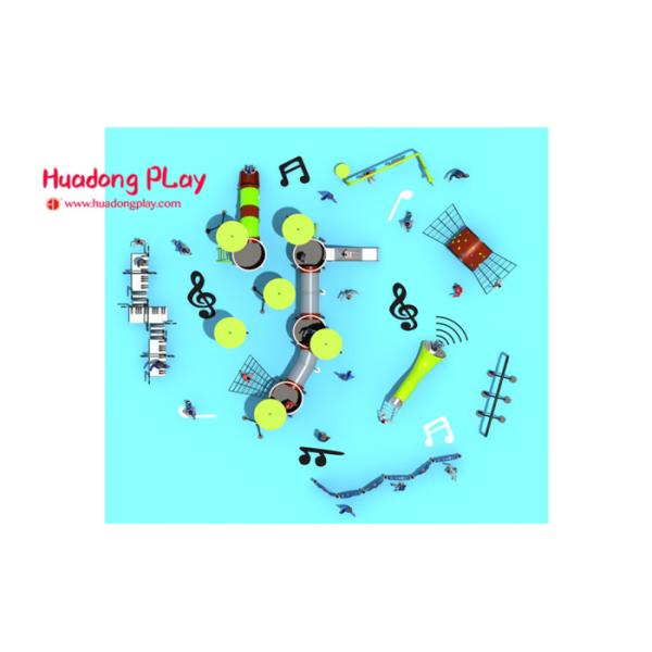 Popular Kids Outdoor Playset Large Size Fashionable Colorful Children Interested