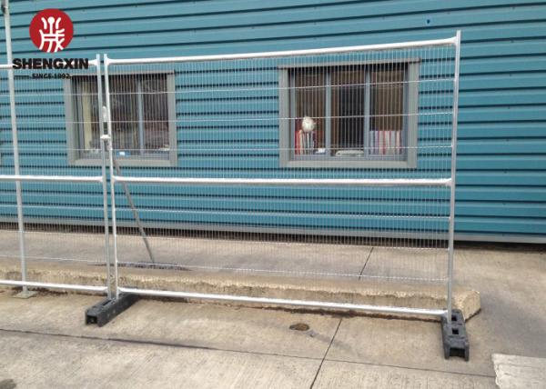 Retractable 2.1x2.7m Temporary Fence Panels Galvanized Temporary Fencing