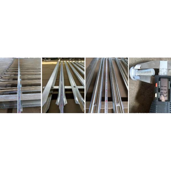 W clôture de palissade en acier pâle