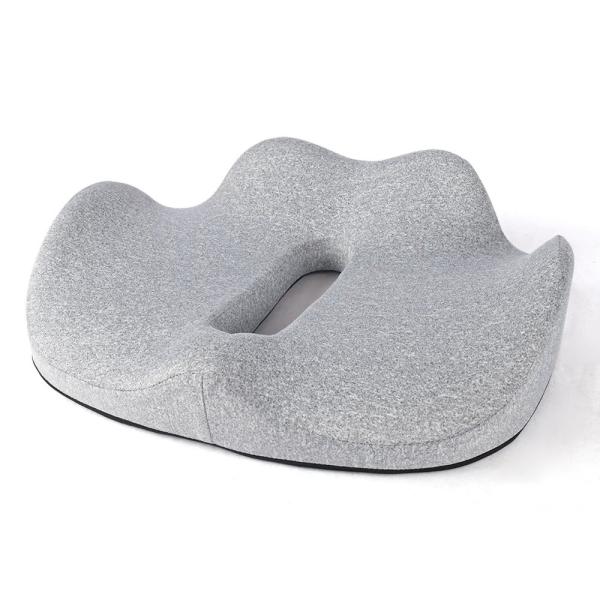 Ergonomic Design Coccyx Support Seat Cushion with 3D Mesh Breathable Cover and Anti-Static