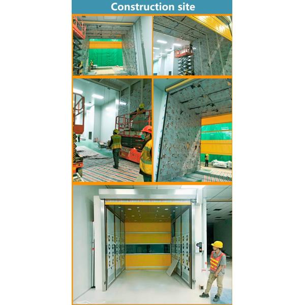 Пищевая промышленность складная тяжелая работа роликовая жалюзи дверь оцинкованная сталь гибкая пена