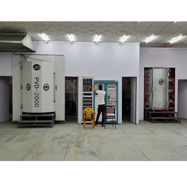 Máquina de revestimento de aço inoxidável do vácuo PVD da correia da faixa da caixa de relógio da eficiência elevada para a cor azul