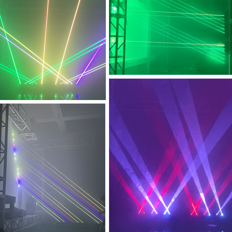 6 Eyes RGB Full Colors Led Light Bar Laser Led Light Bar