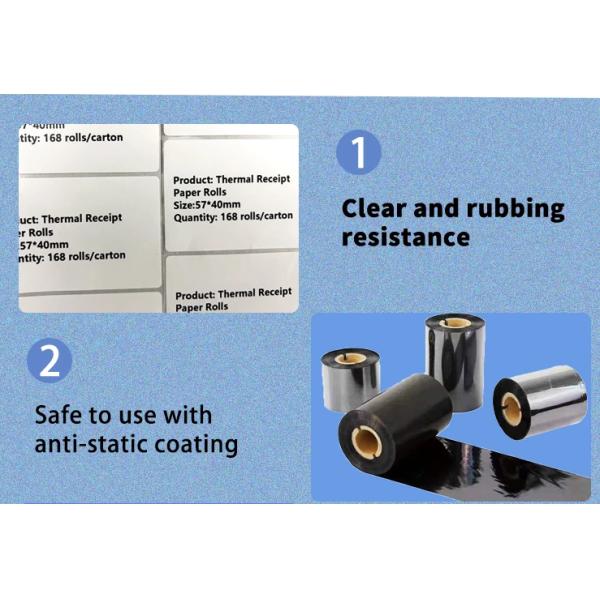 Leading Brands Compatible Thermal Transfer Ribbon for Label Printers A Grade Core Size 0.5