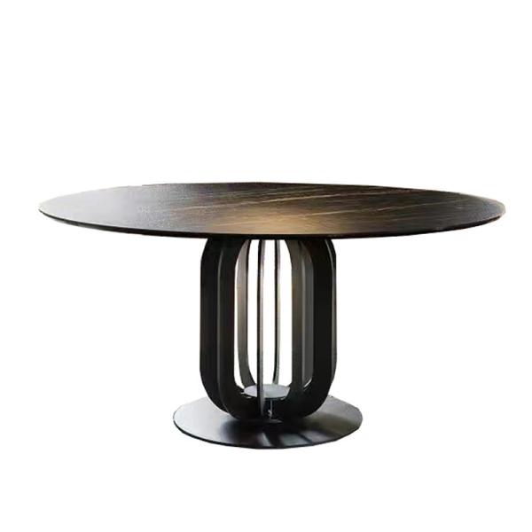 Foshan City Factory Modern Marble Rectangular Dining Table and Chair Set 4-6 Seats Suitable for Villas, Apartments, and Living Rooms. Customizable.