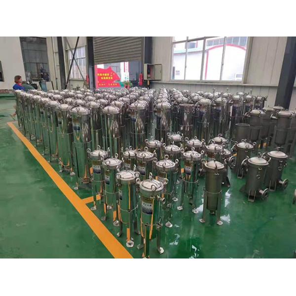 4 Inch Multi Bag Filter Housing Vessel Chemical Industry Inlet Outlet Dia DN50