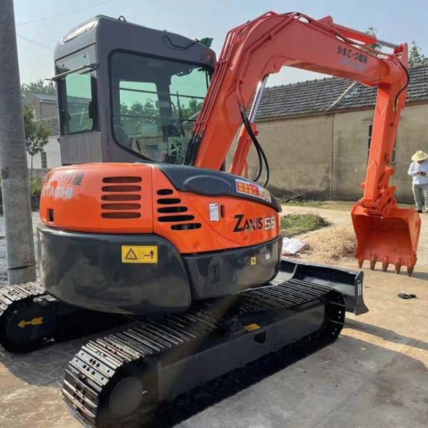 Compact Excavator Used Crawl Excavator HItachi ZX55 0.19m3 Bucket Capacity