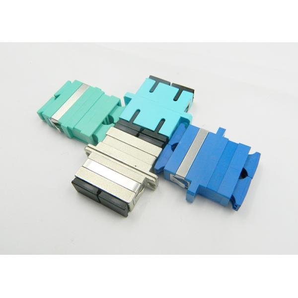 SC Duplex Fiber Optic Adapter Single / Multi Mode Type Various Color
