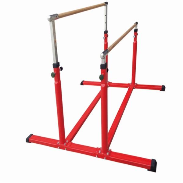 Customized Logo Availabled Ash Wood Steel Children Parallel Bars for Indoor Training