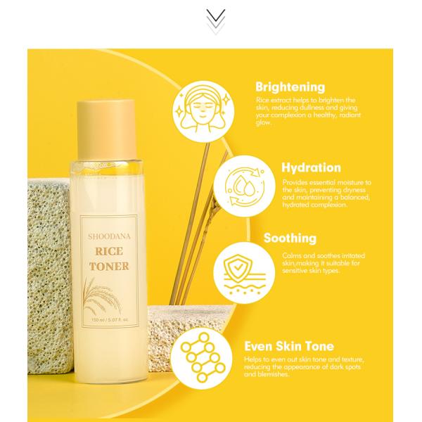 77.8% tonifiant pour le riz Niacinamide éclairant le visage hydratant hydratant doux éclatant la peau tonifiant le visage pour la peau sensible