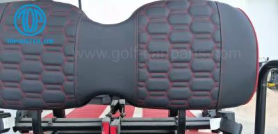 Coxim de couro feito sob encomenda do plutônio Seat para o carro do clube de EZGO