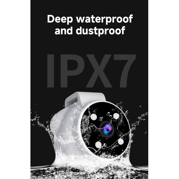 Mini cámara de acción con pulgar magnético de grabación de vídeo con arnés inalámbrico para perros