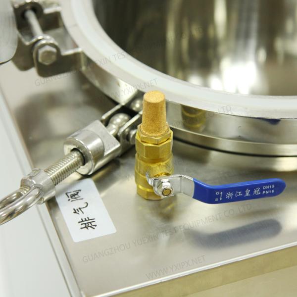 IPX8 Water Immersion Test Tank with ISO20653 Standard Automatic Pressure Control and Stainless Steel Flange