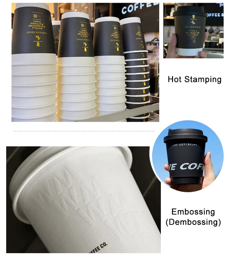 Double-Wall Kraft Paper Hot Drink Coffee Beverage Takeaway Paper Cups