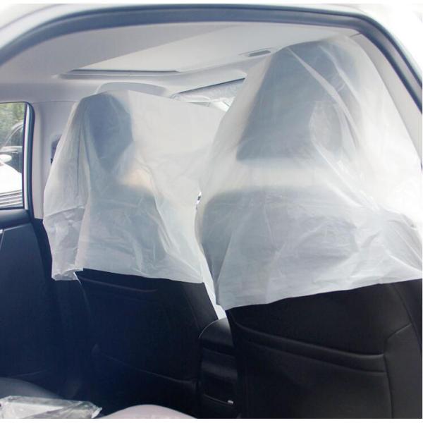 Clear Poly 130x80cm Recyclable Reusable Bags Disposable Car Seat Covers